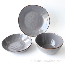 Керамические наборы посуды с реактивной глазурью для дома
